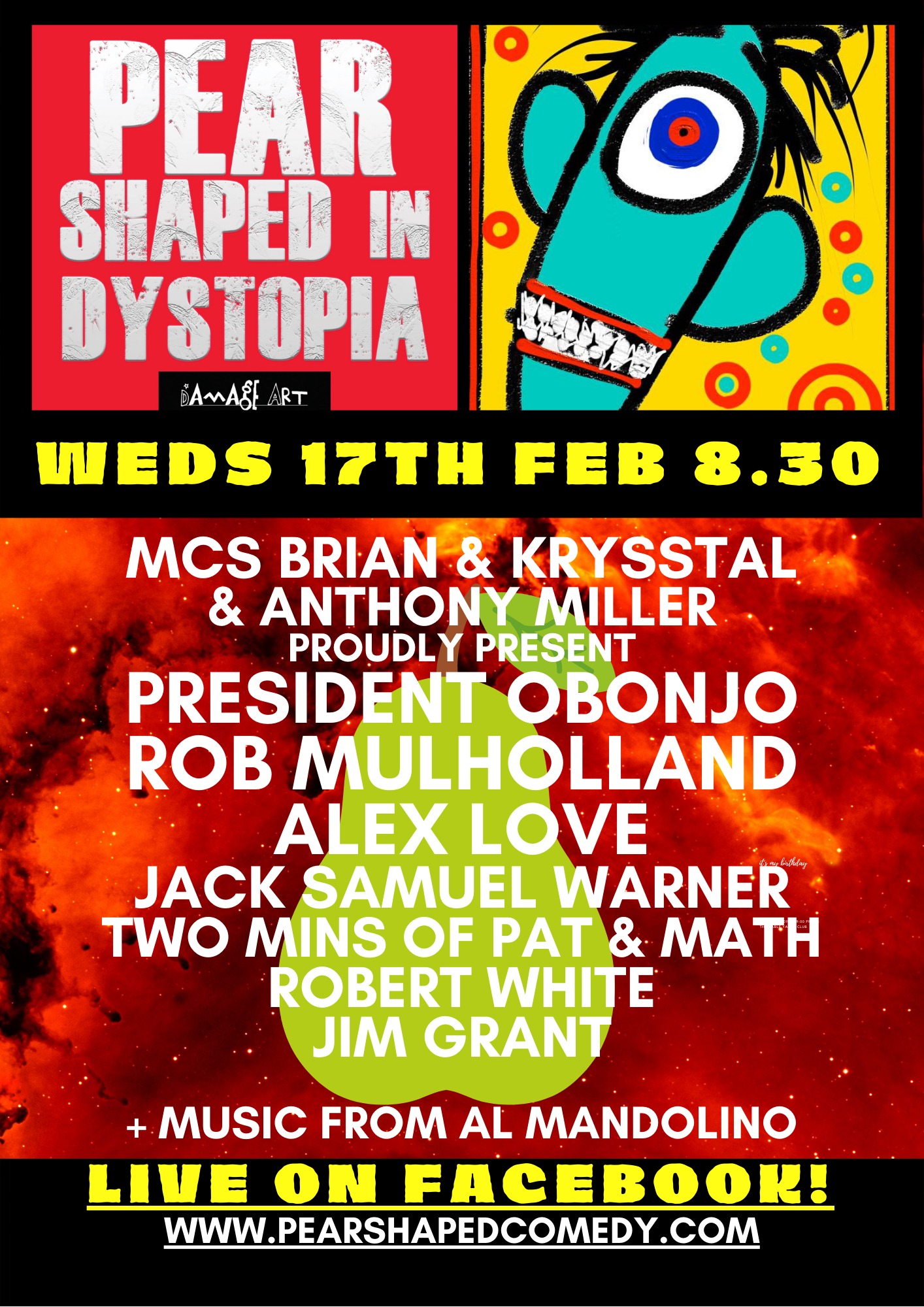 Pear Shaped in Dystopia Episode 7 flyer